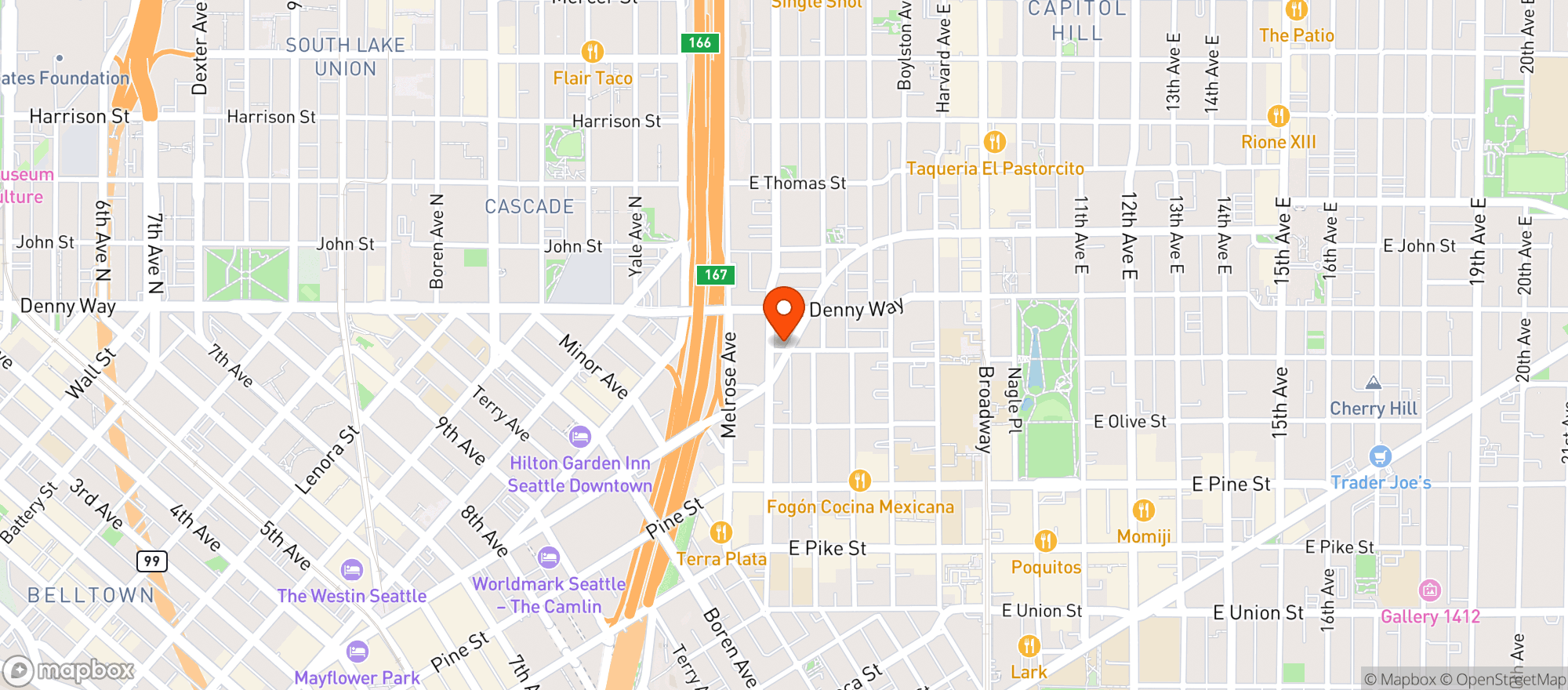 Map showing Laurel