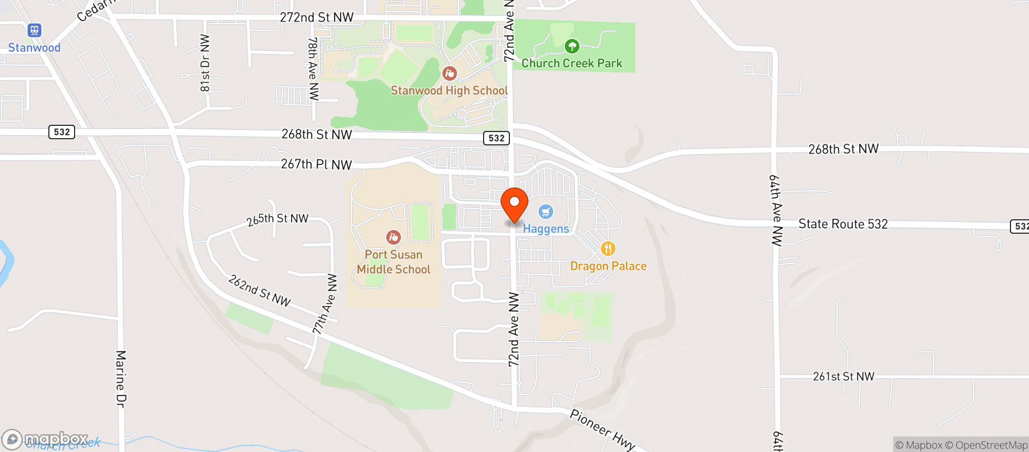 Map showing Haggen - 3480