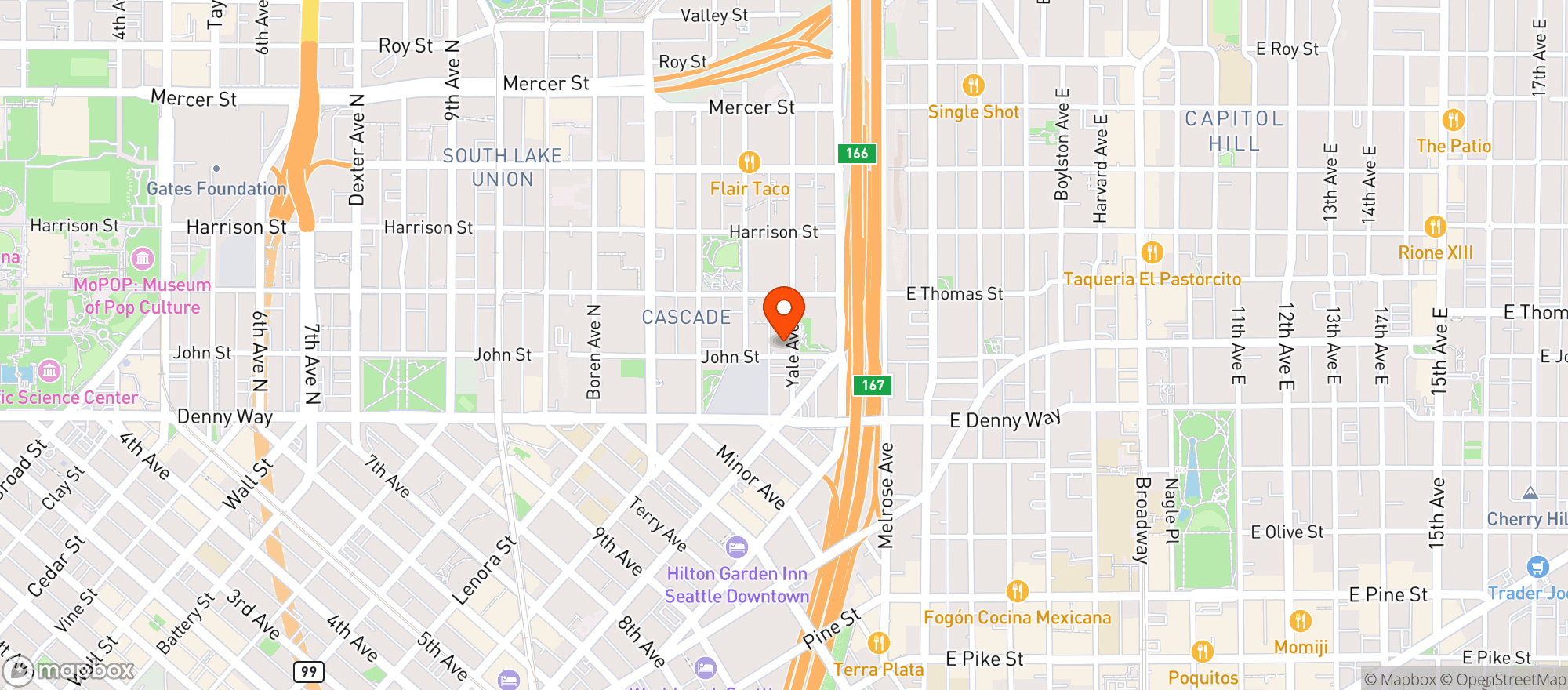 Map showing Fresh Deli & Mart