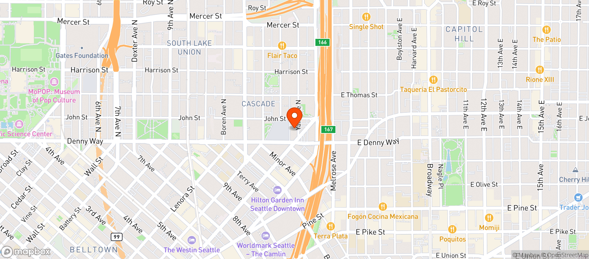 Map showing Ac Hotels By Marriott