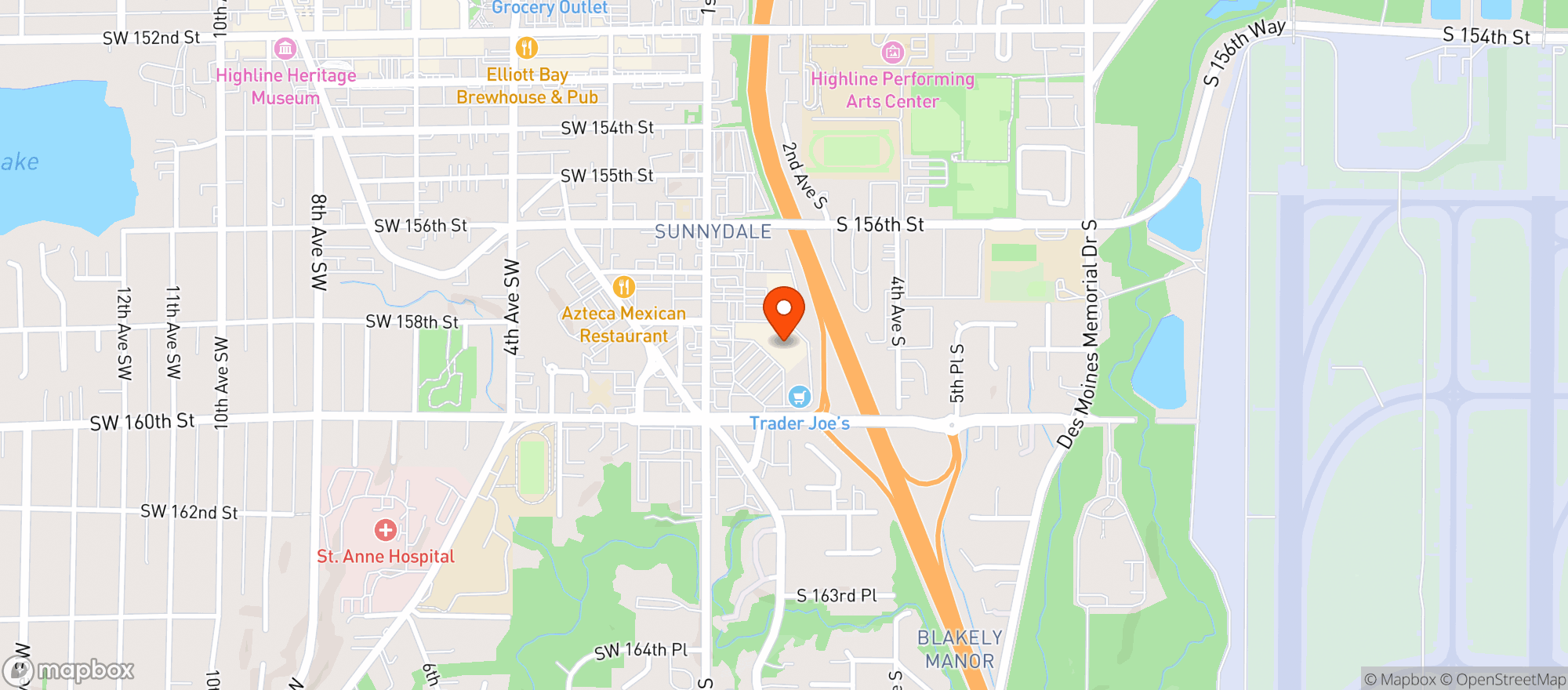 Map showing PCC Community Market