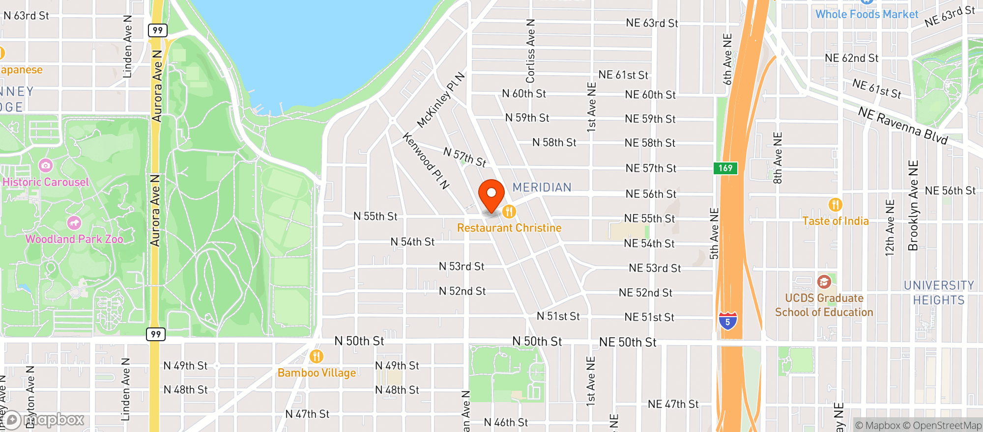 Map showing 56th Street Market