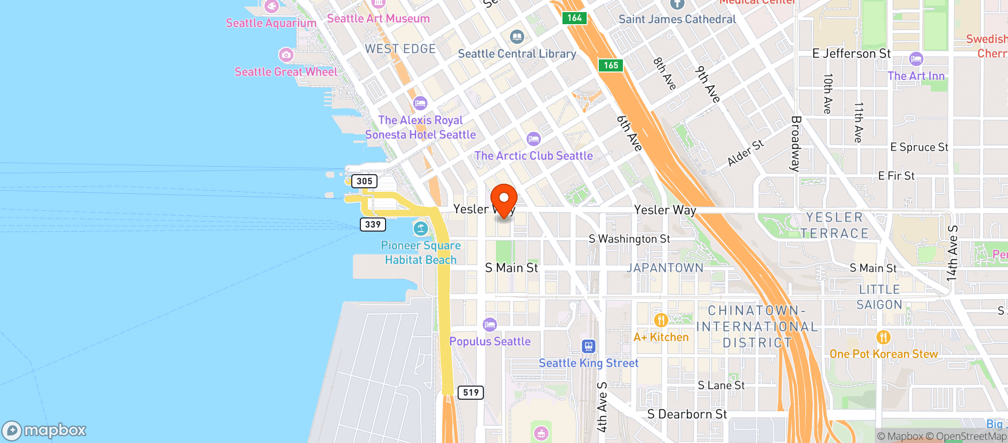 Map showing Saveway Market