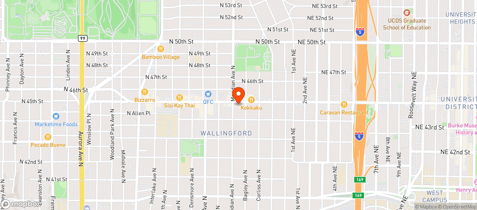 Map showing The Octopus Bar & Grill