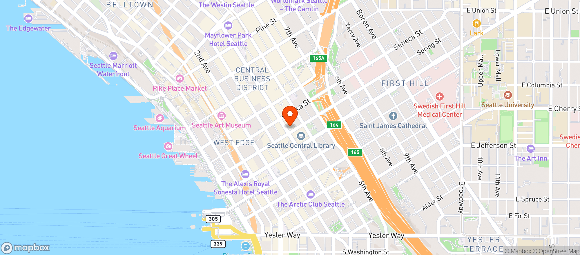 Map showing 1928 Tap And Grill