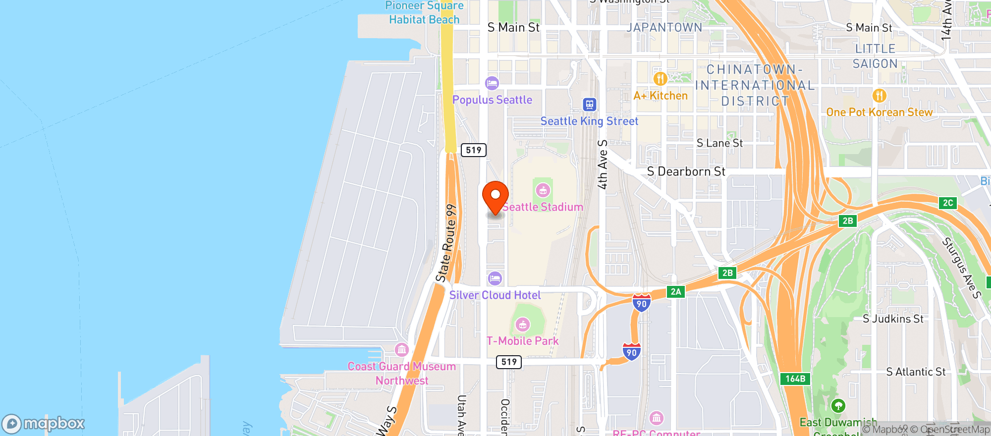 Map showing Gantry Public House