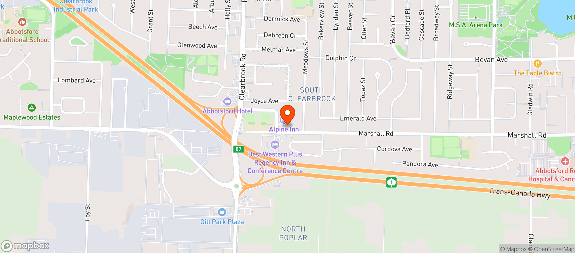 Map showing Liquor Giant