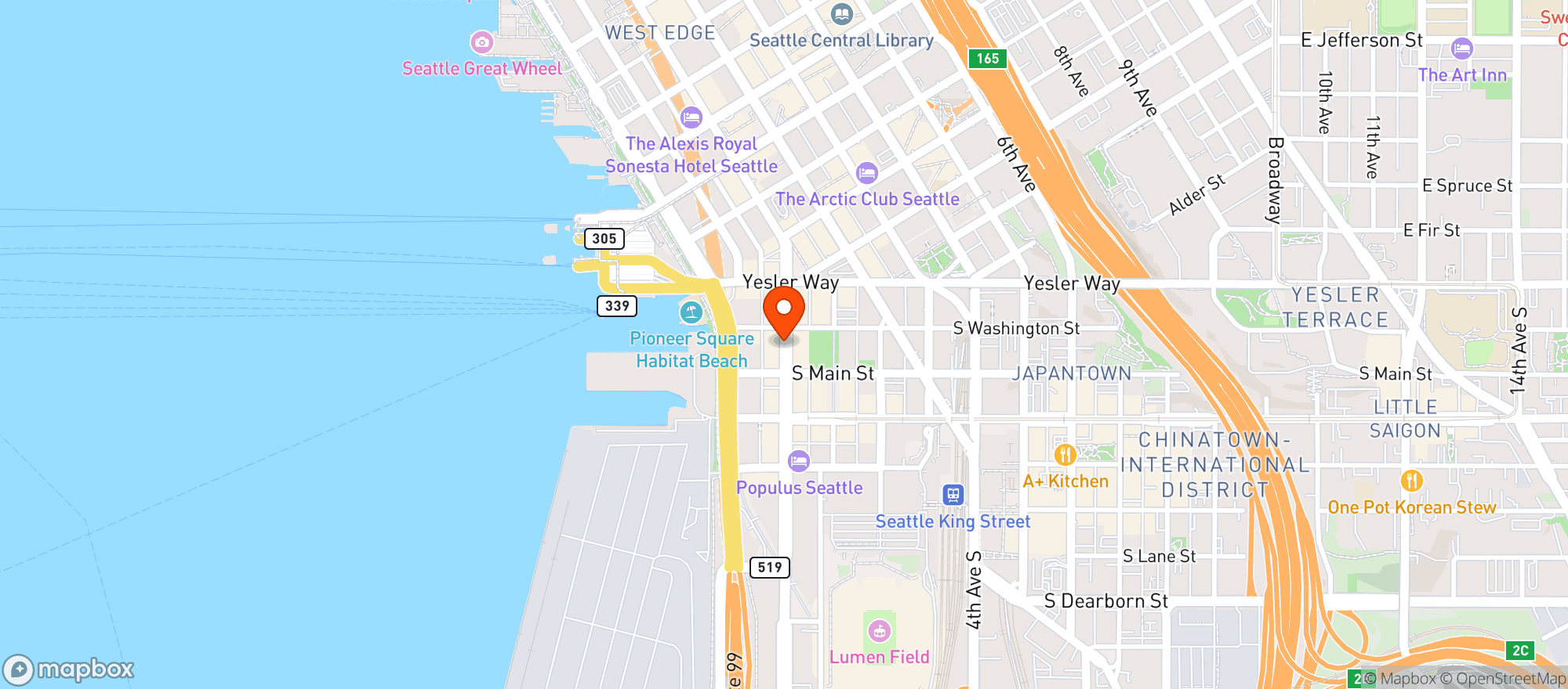 Map showing Central The