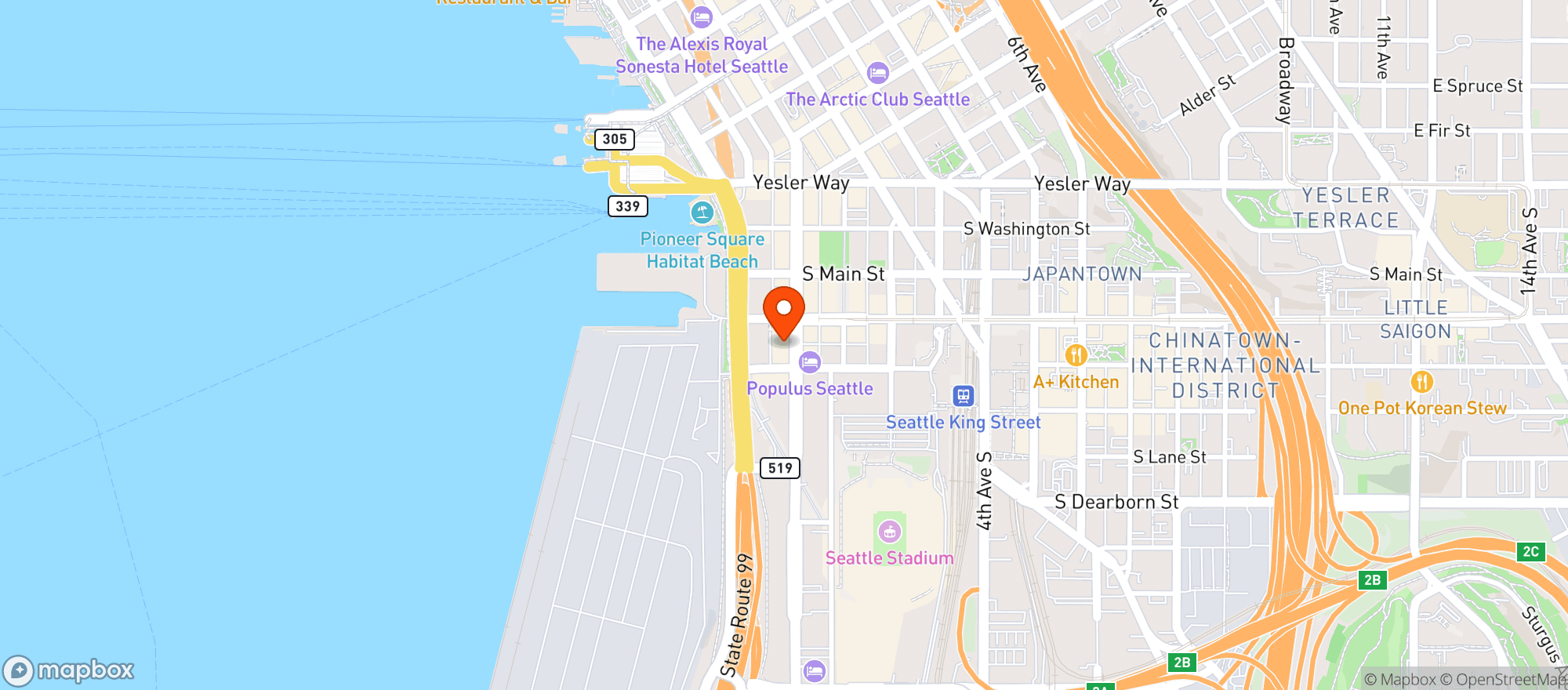 Map showing Il Terrazzo