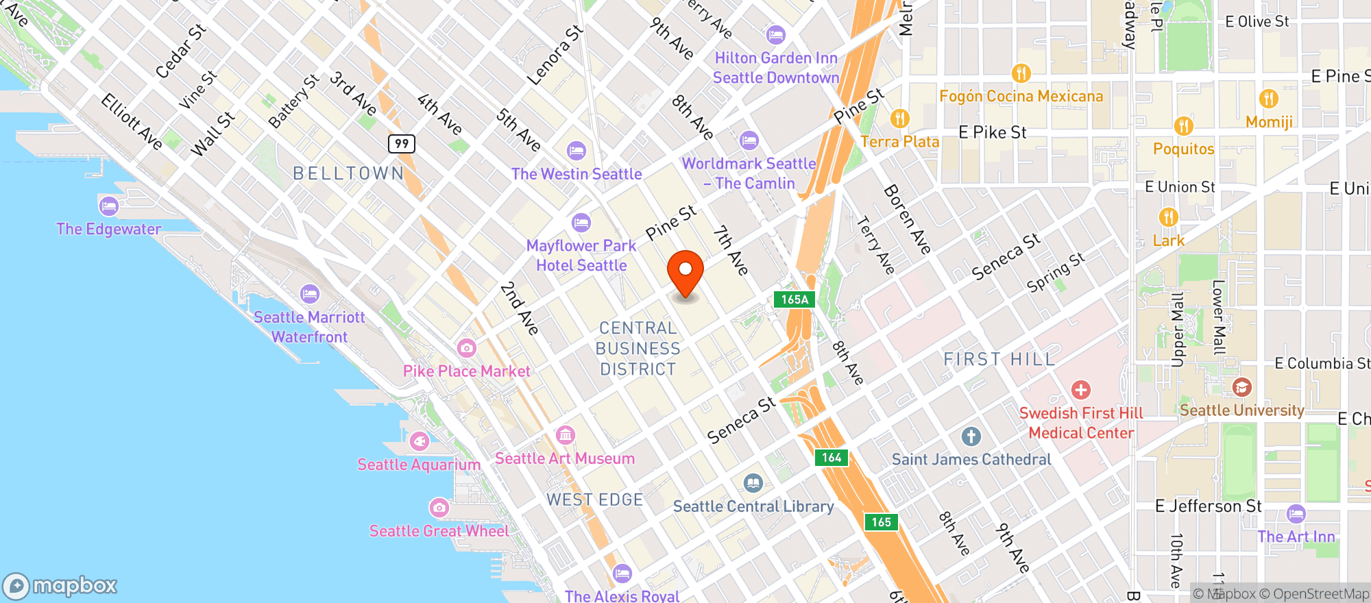 Map showing Carmines