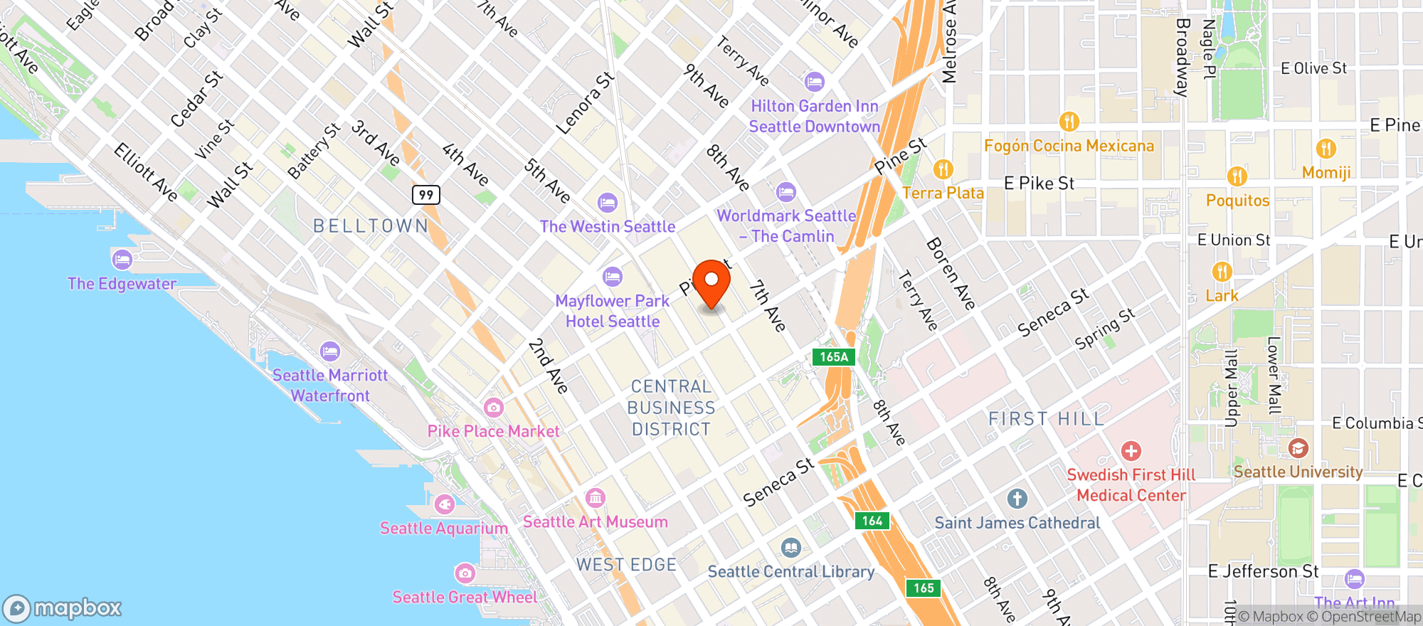 Map showing Spin