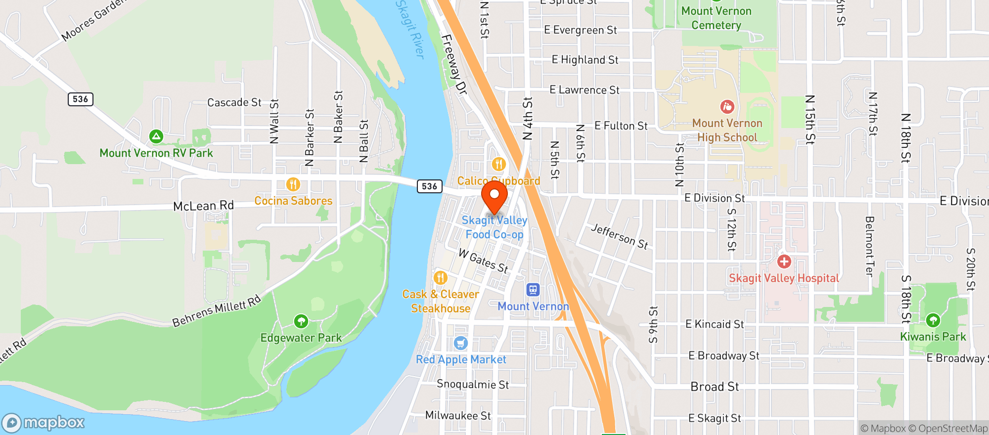 Map showing Dry Inside