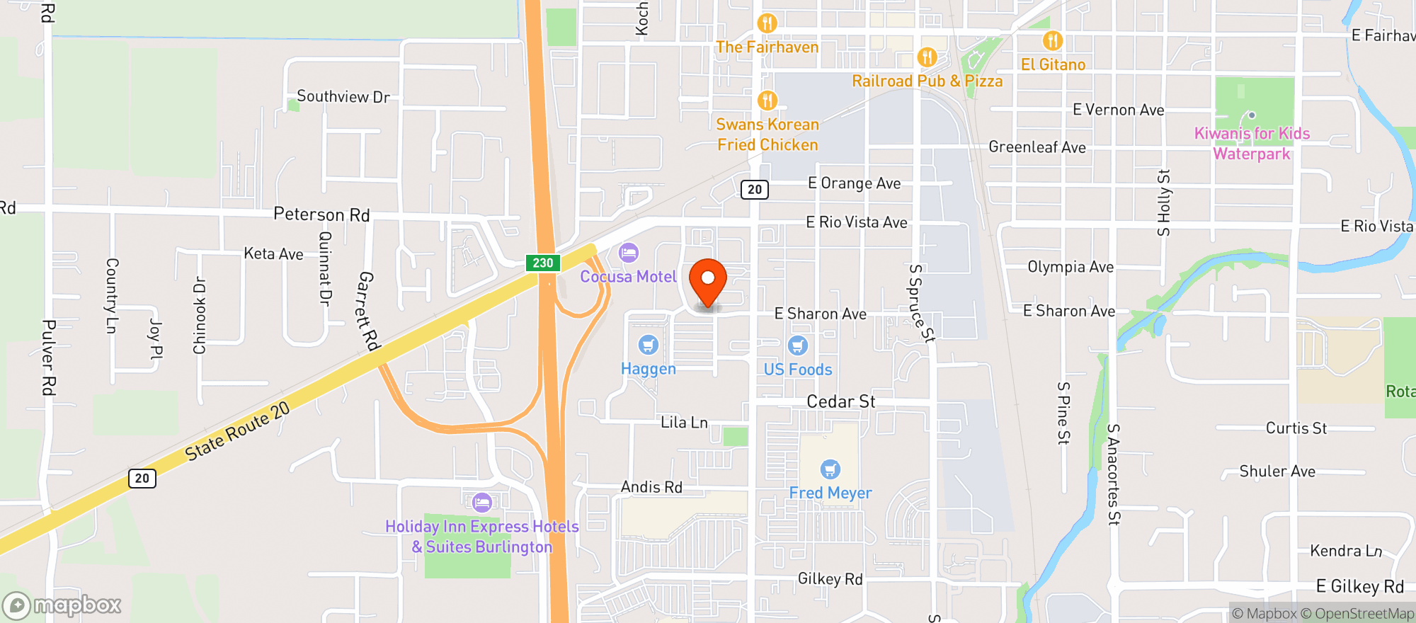 Map showing Haggen - 3436
