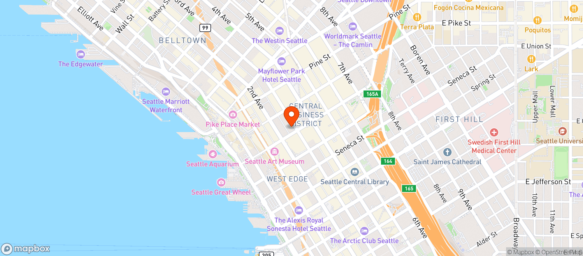 Map showing Wild Ginger