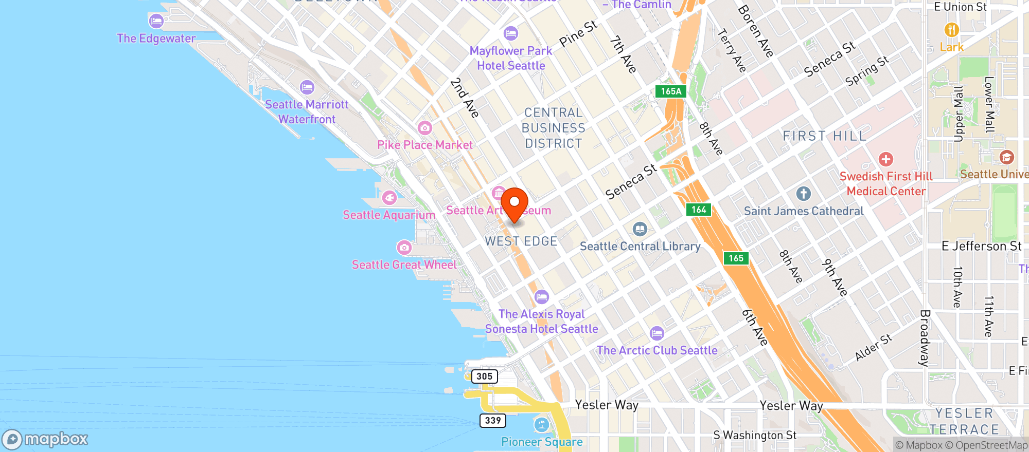 Map showing Diller Room