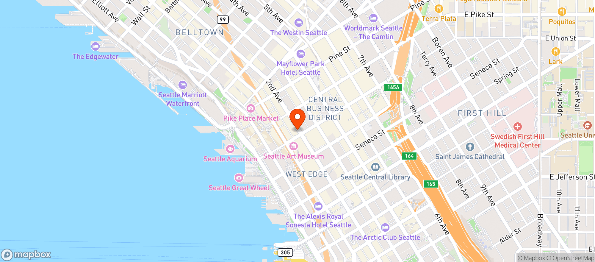 Map showing Target Store