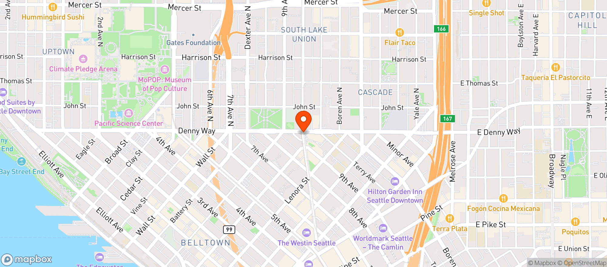 Map showing Whole Foods Market