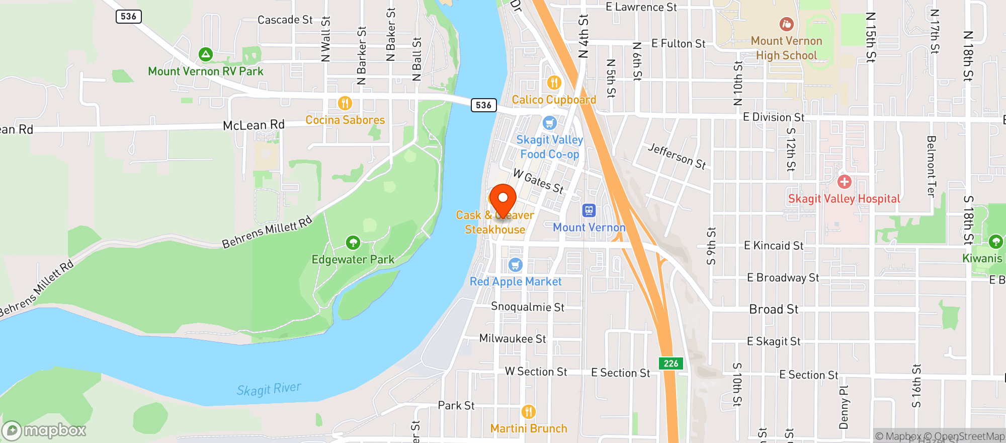 Map showing Revival Lounge