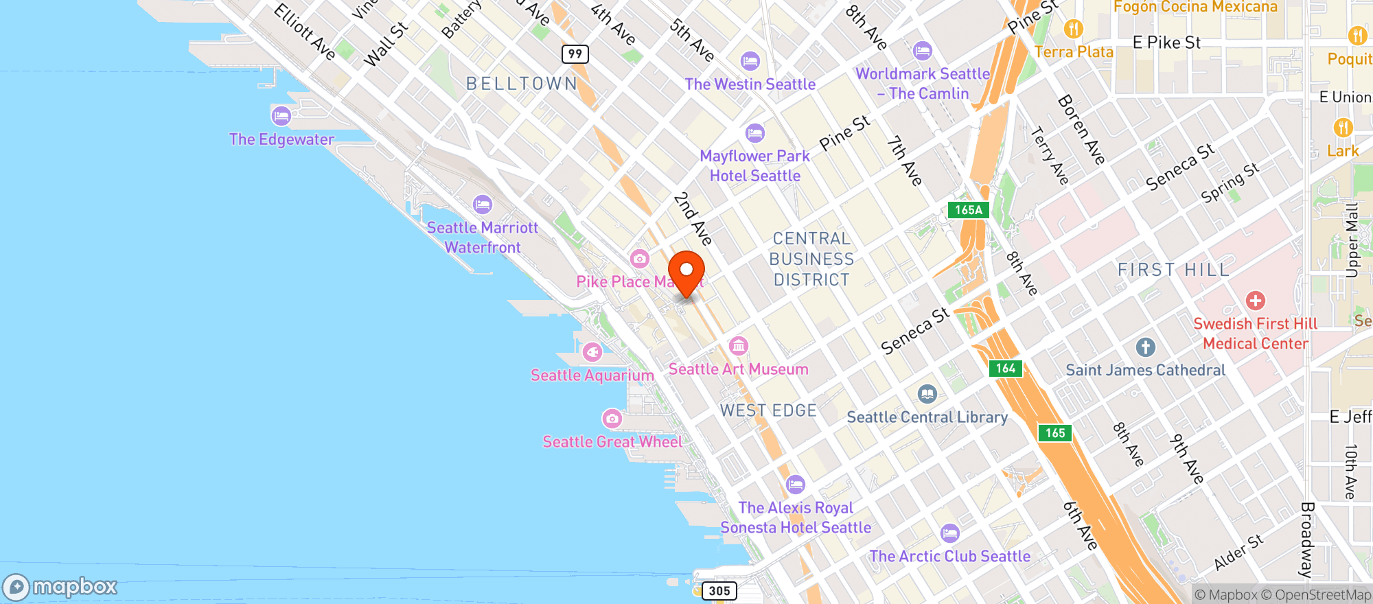 Map showing Il Bistro