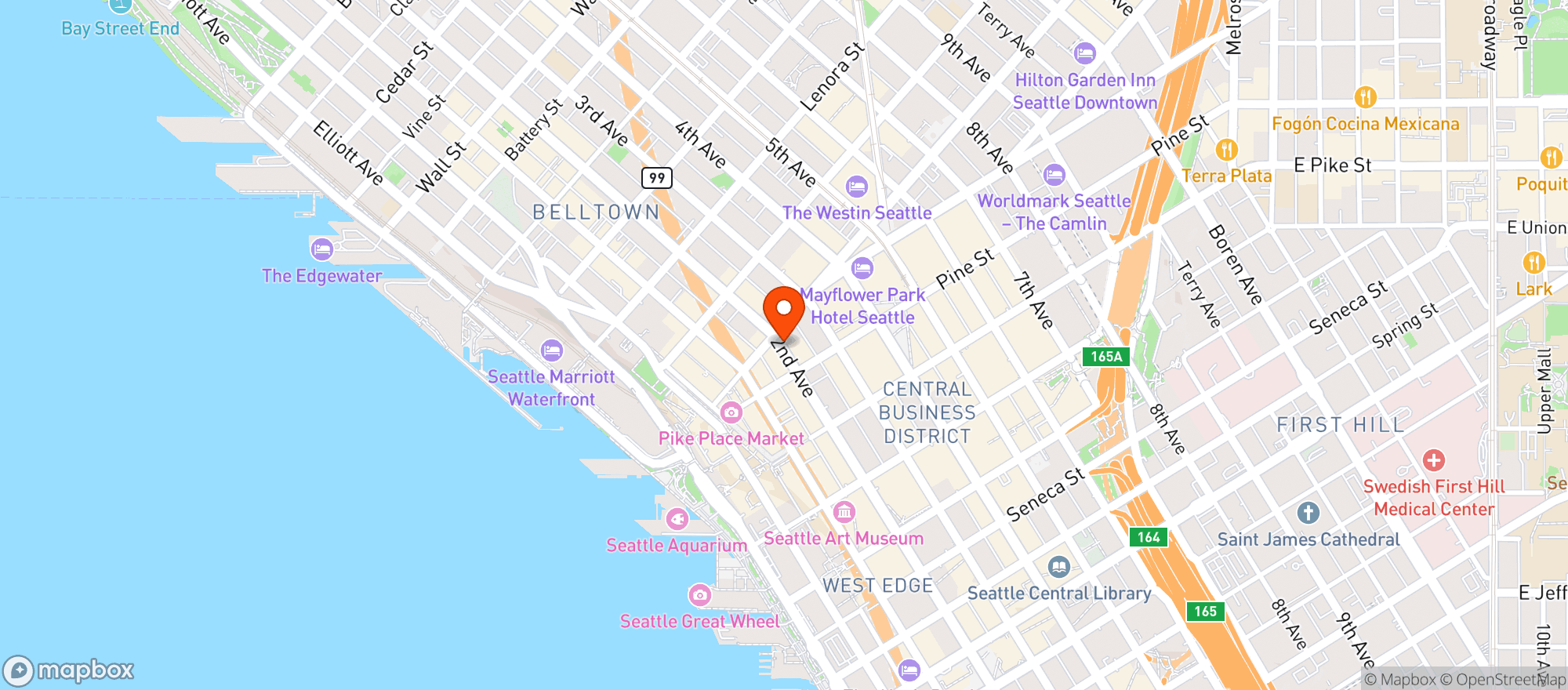 Map showing H Mart