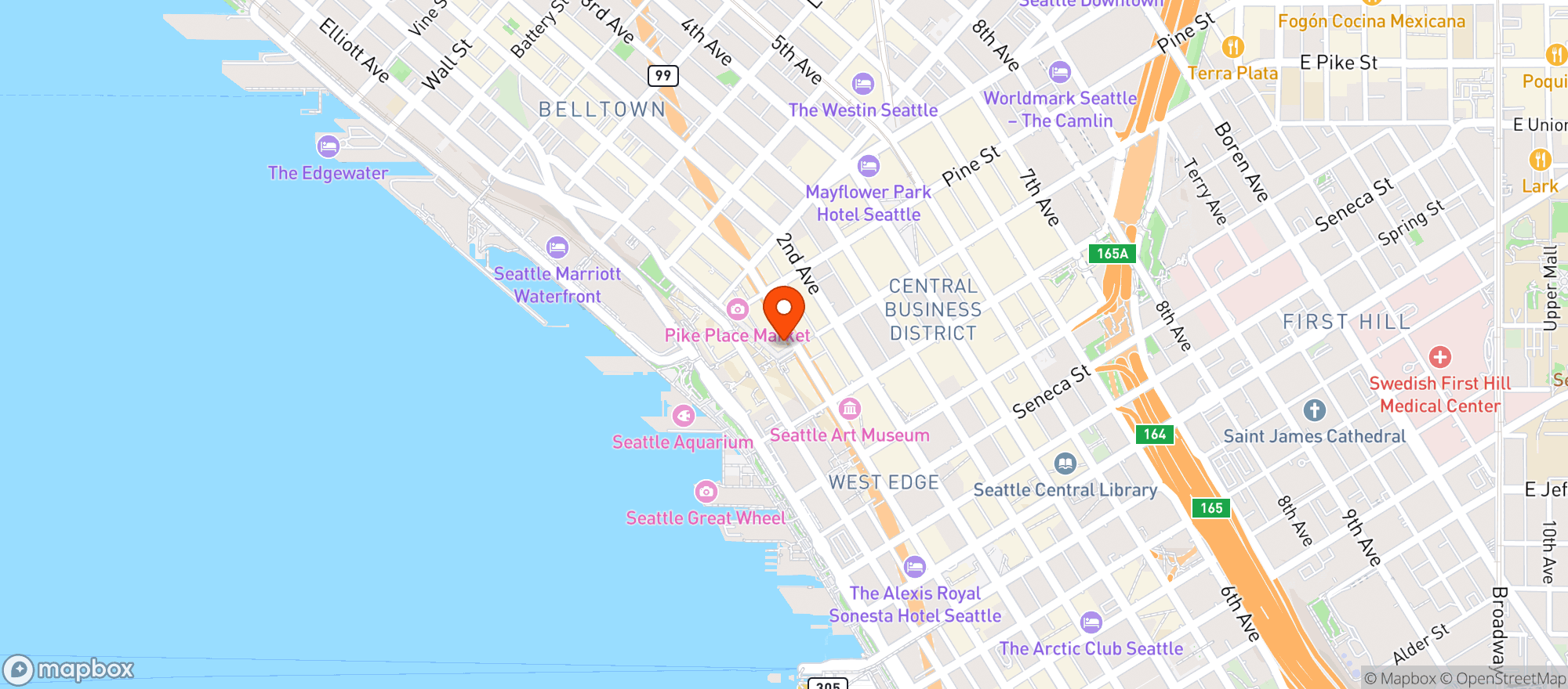 Map showing Radiator Whiskey