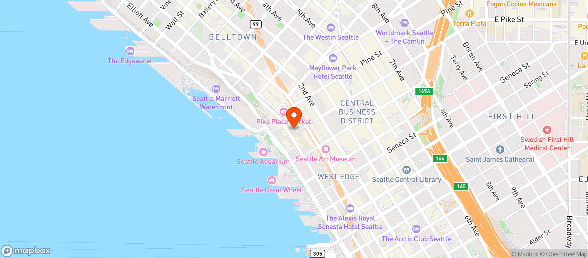 Map showing Athenian Inn Rest
