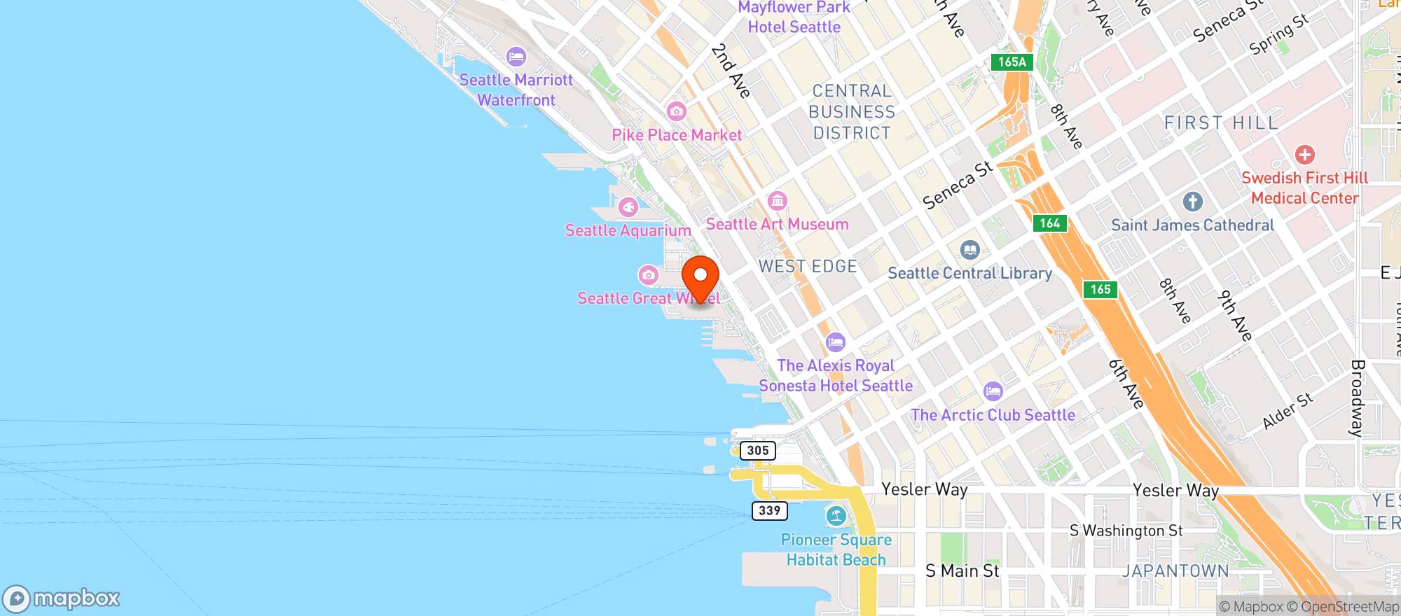 Map showing Elliots Oyster House