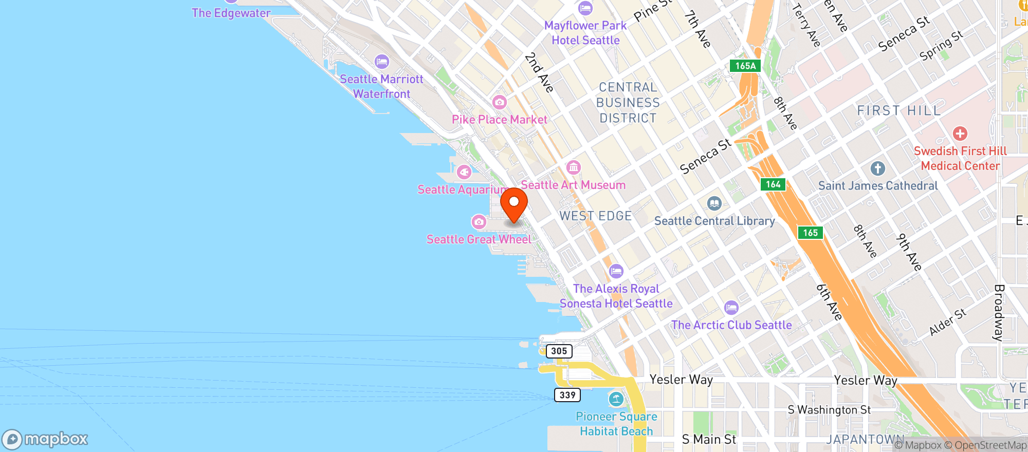 Map showing Fishermans Rest
