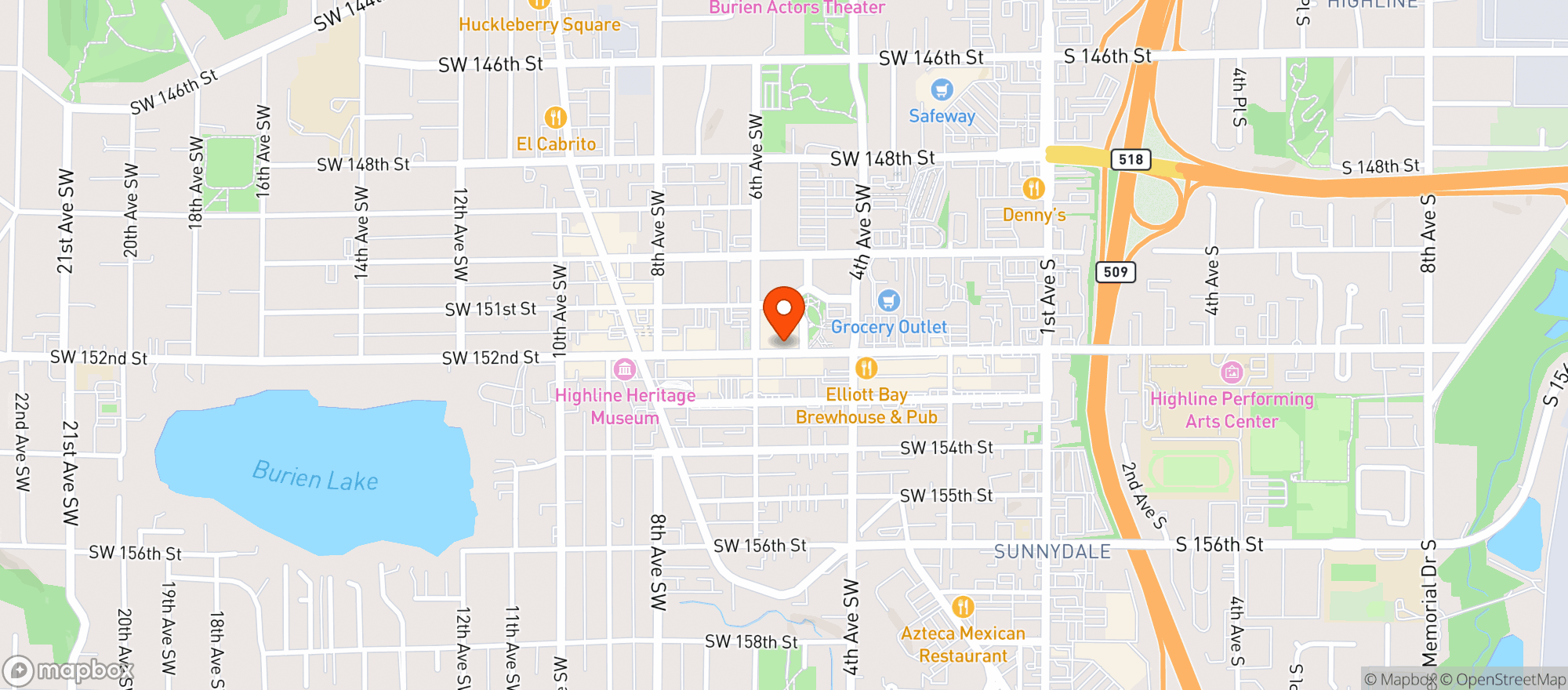 Map showing Dry Spell Non-Alcoholic Bottle Shop
