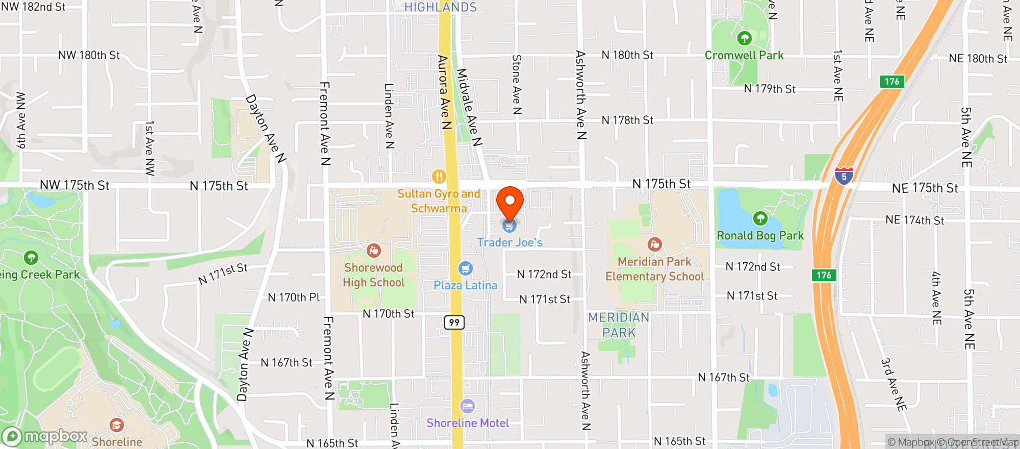 Map showing Trader Joes #270