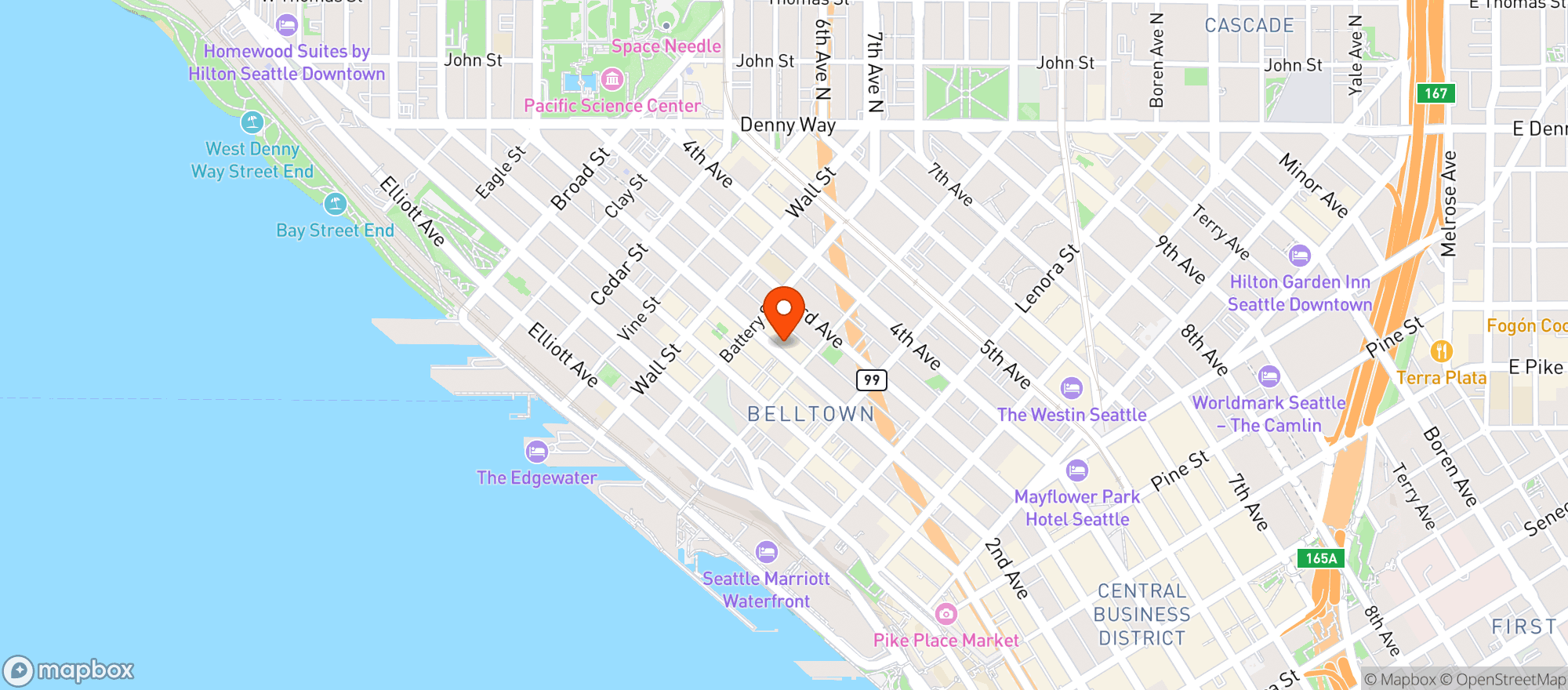 Map showing Shortys