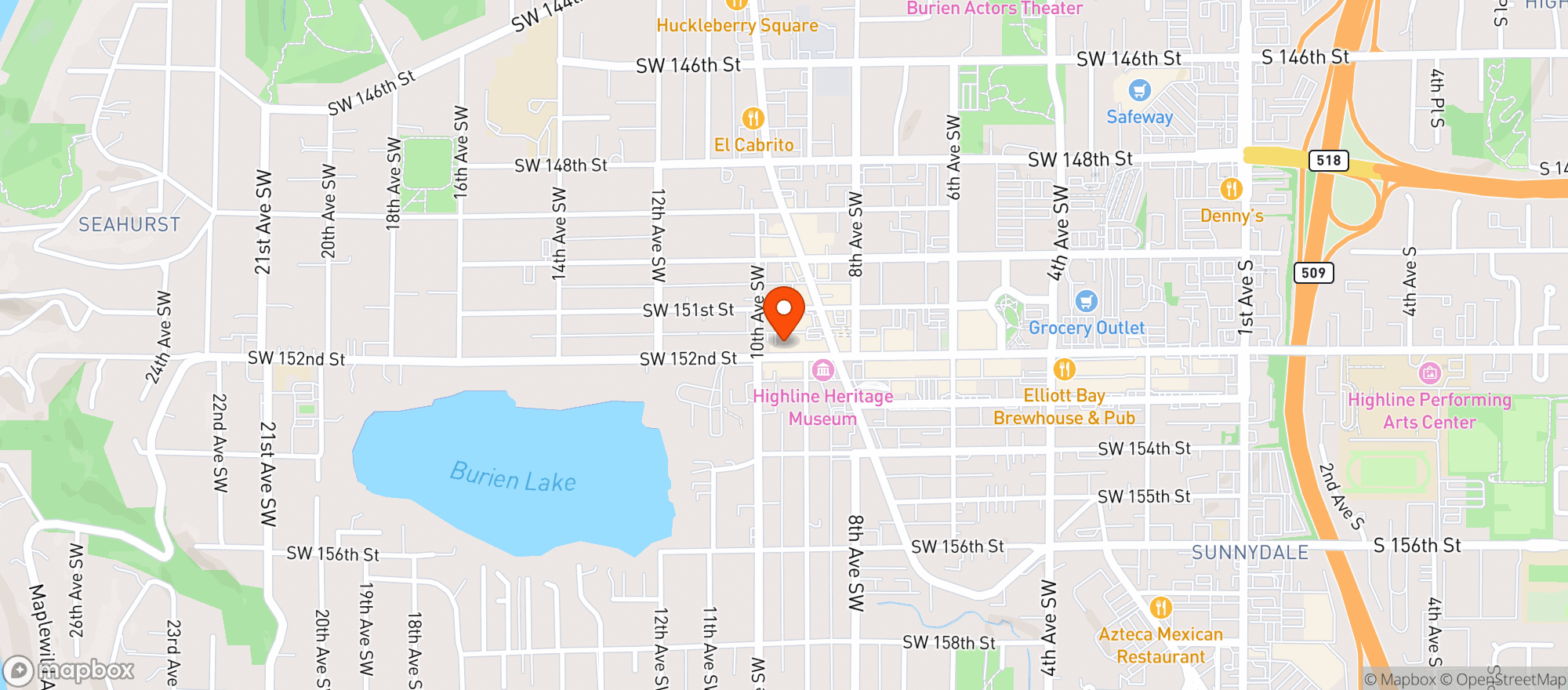 Map showing Classic Eats