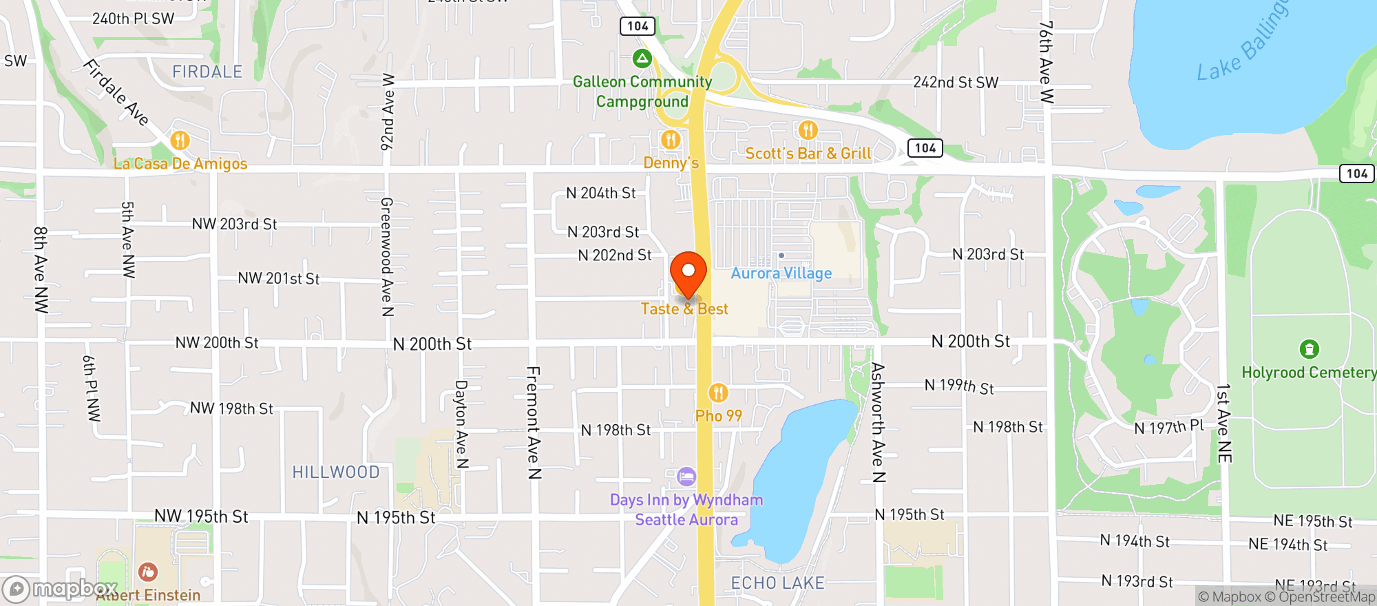 Map showing KushKlub Munchies and More