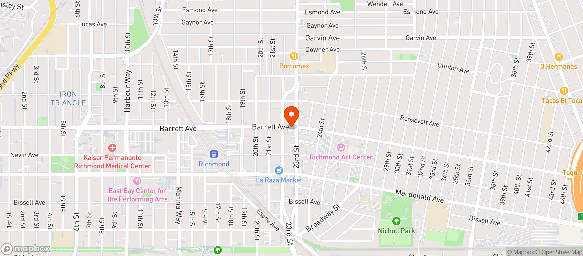 Map showing Ampm