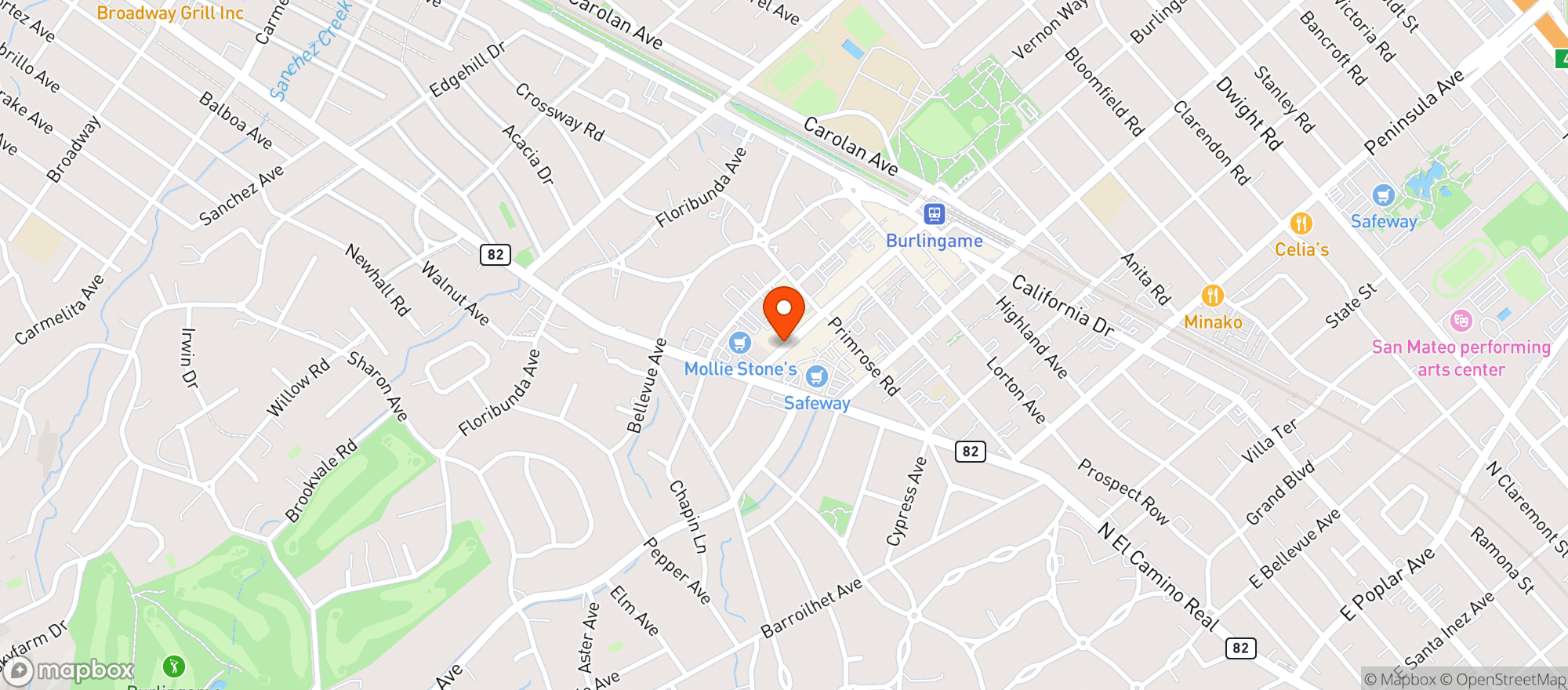 Map showing Bevmo!