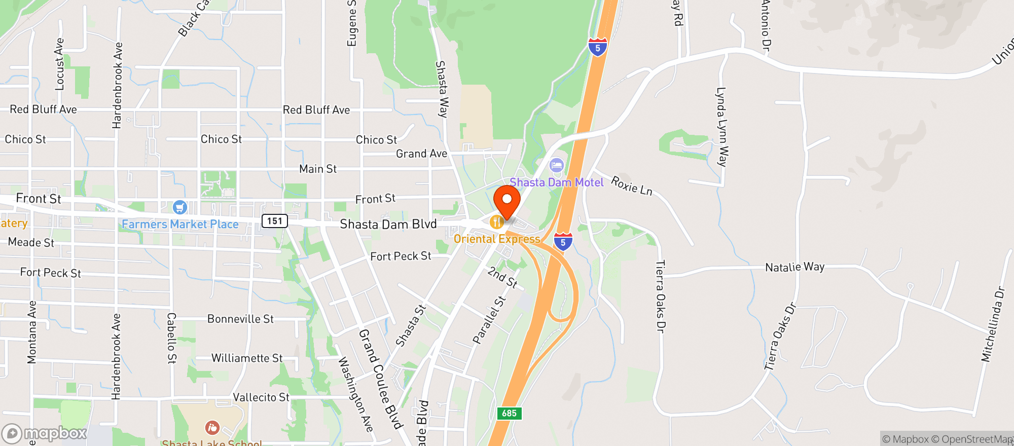 Map showing Arco