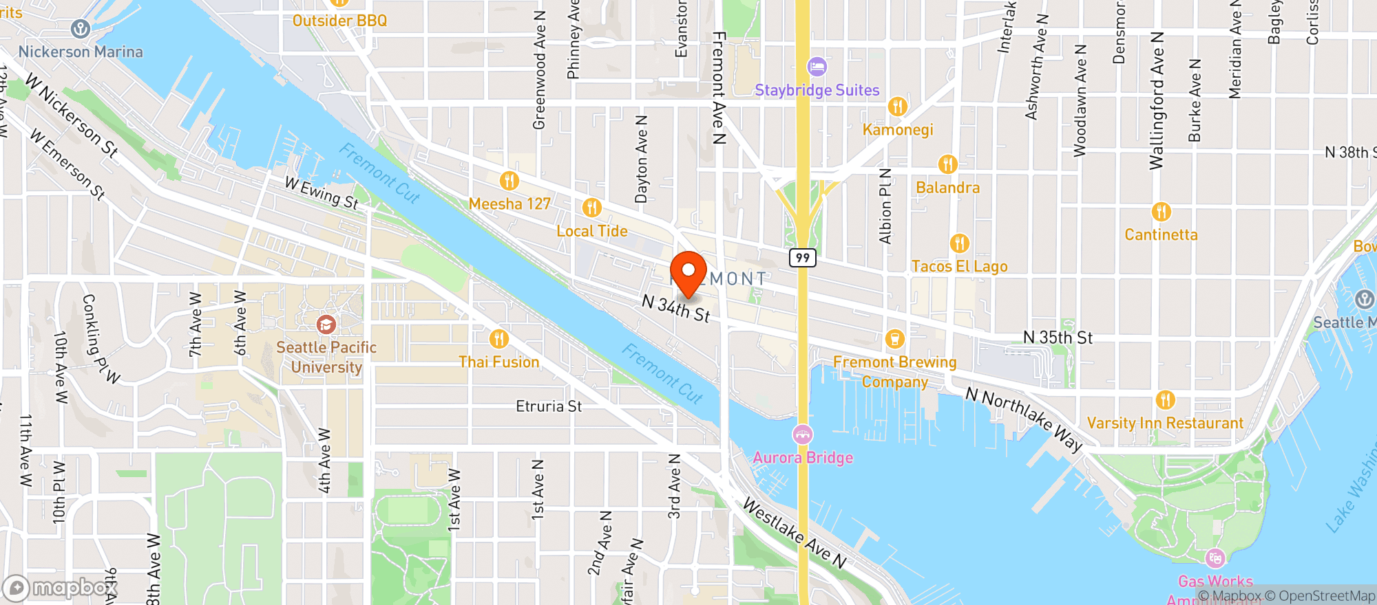 Map showing PCC Community Market