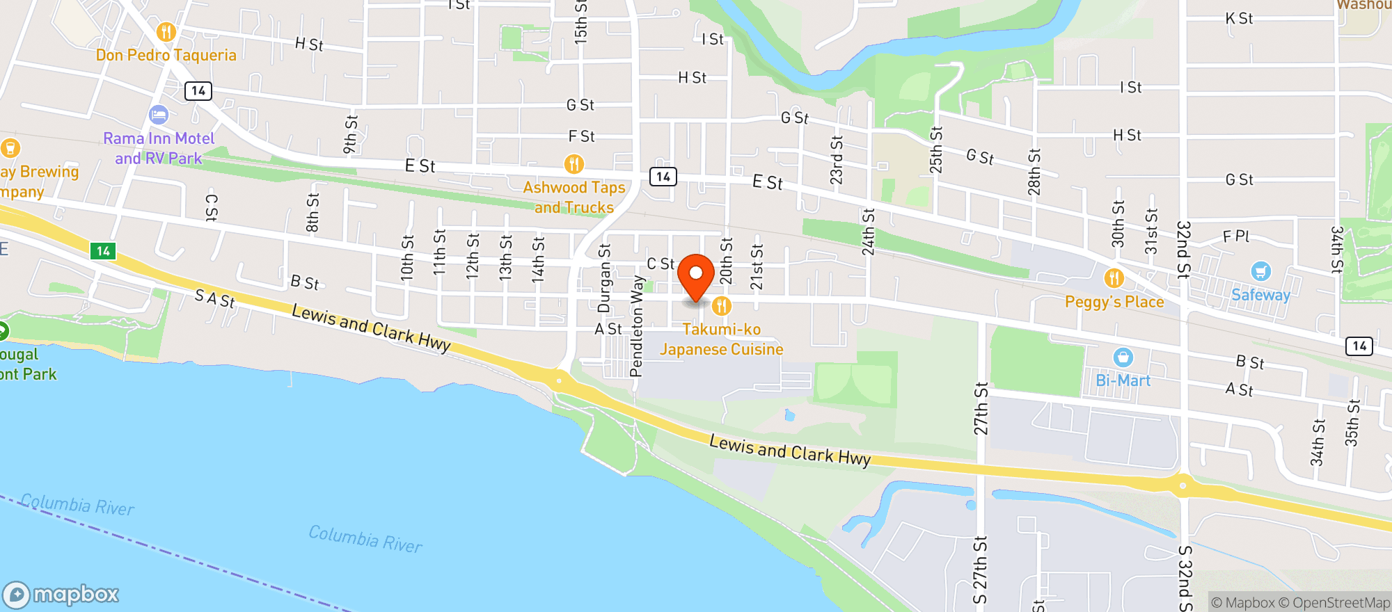 Map showing Trap Door Brewery + Kitchen