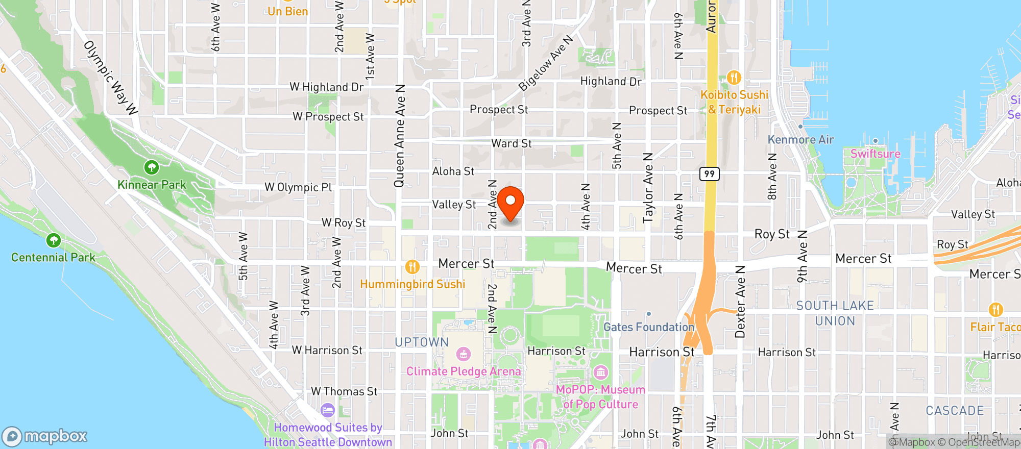 Map showing Solo Bar - Seattle