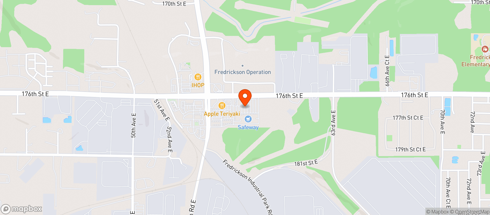 Map showing Safeway