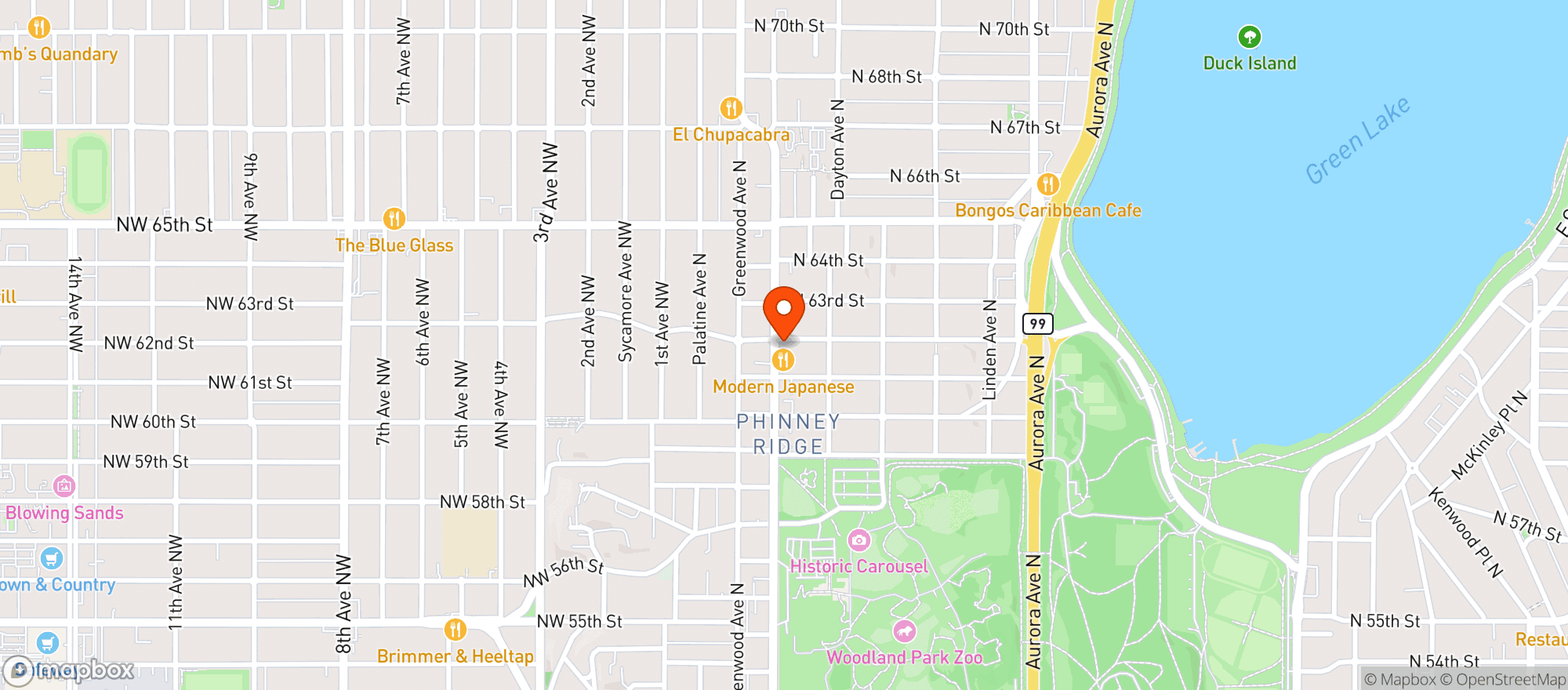 Map showing CHEEKY & DRY NON ALCOHOLIC BOTTLE SHOP