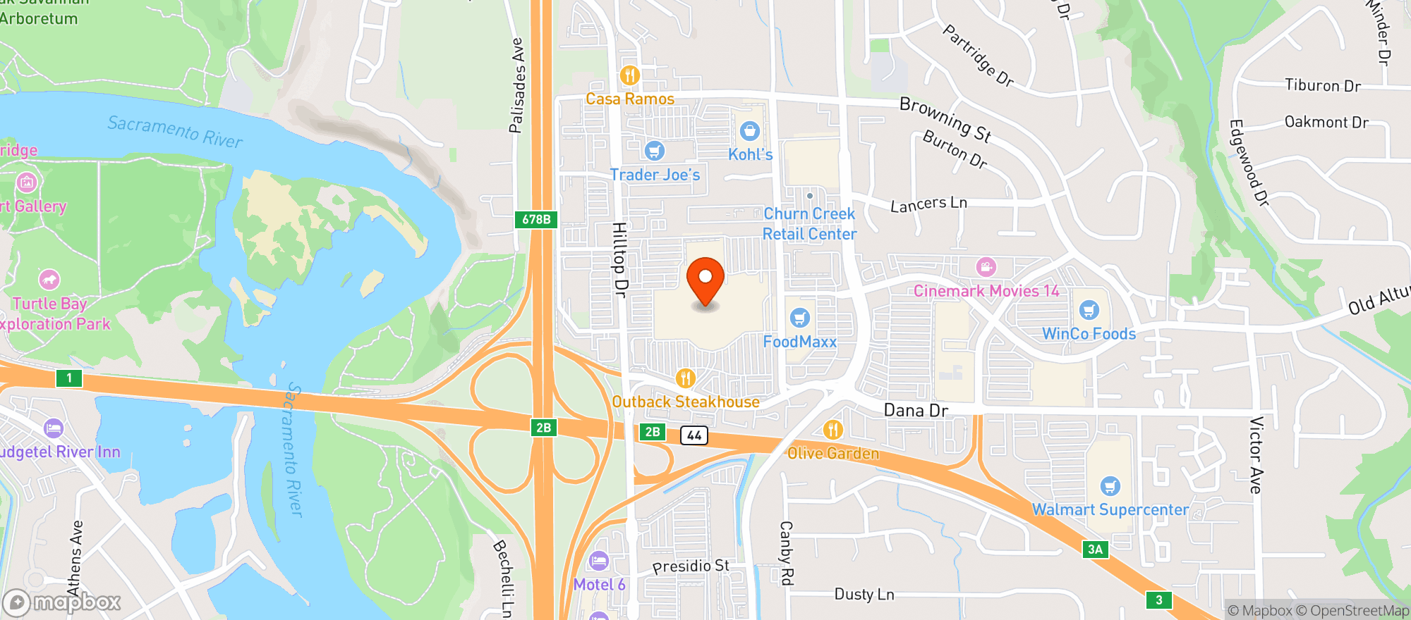 Map showing Gnc
