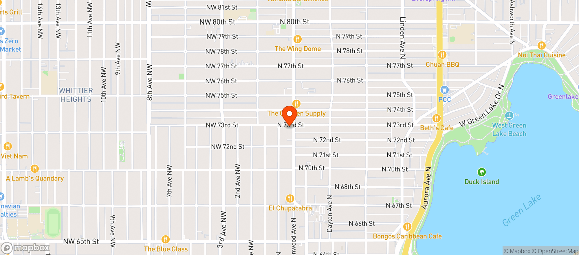 Map showing Ken`s Market
