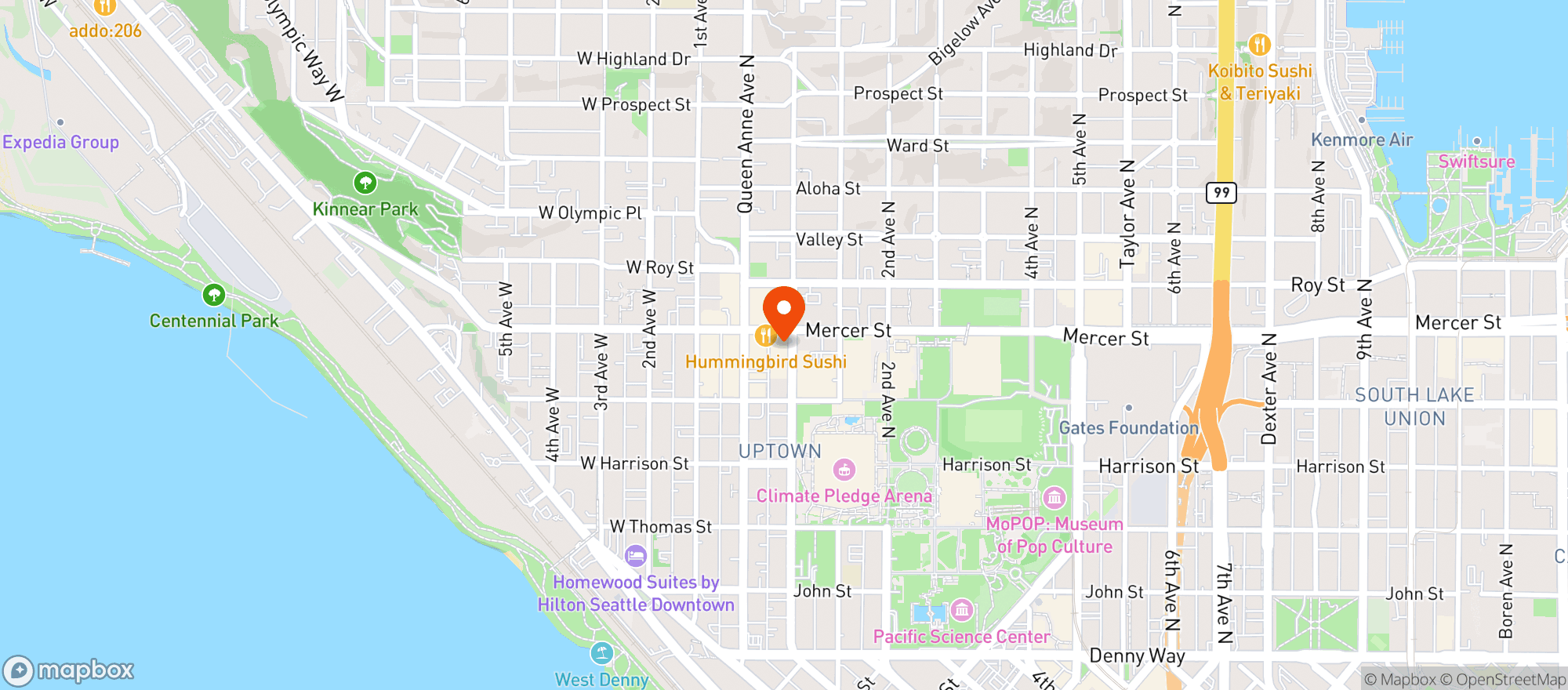 Map showing Messina Modern Italian Kitchen