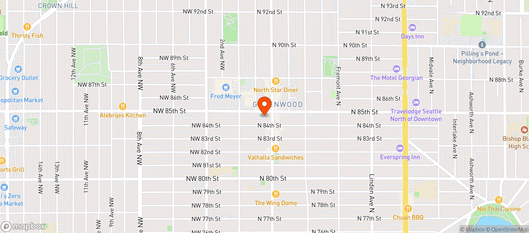 Map showing Gorditos