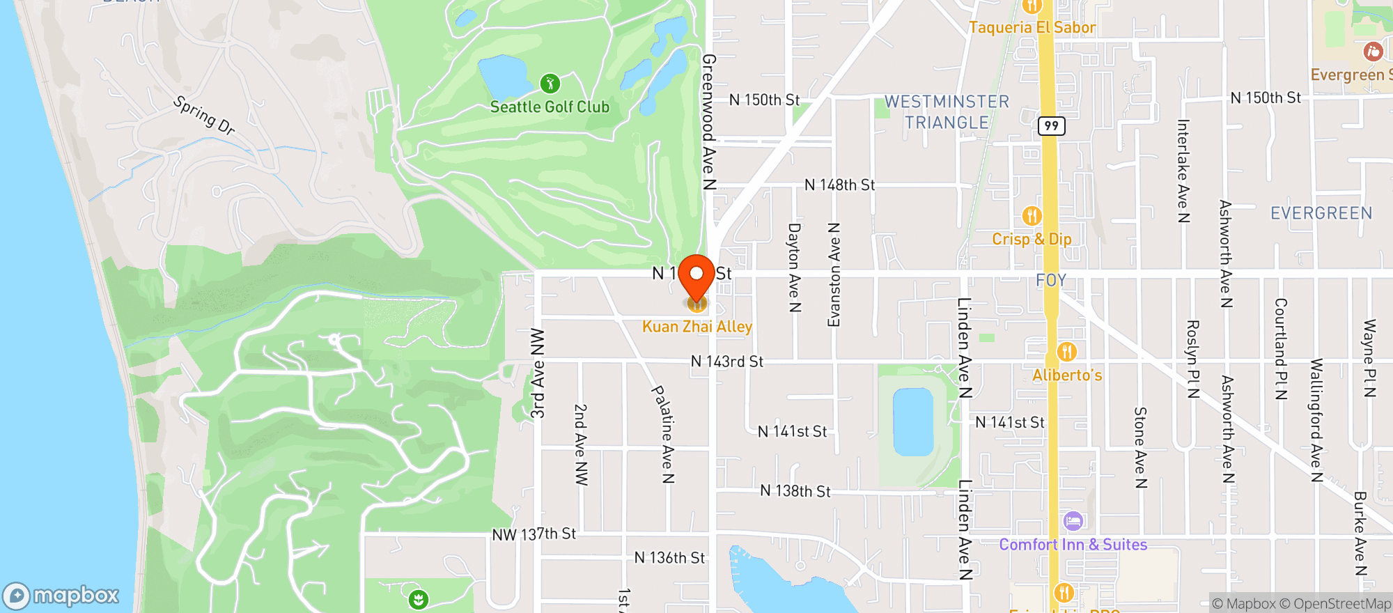 Map showing A1 Hop Shop & Craft Beer Bar 144th