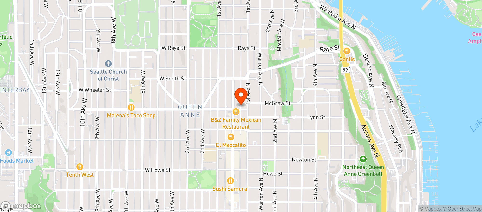 Map showing Storied