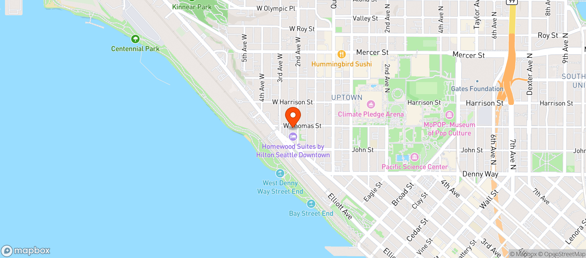 Map showing Queen Anne Bierhall