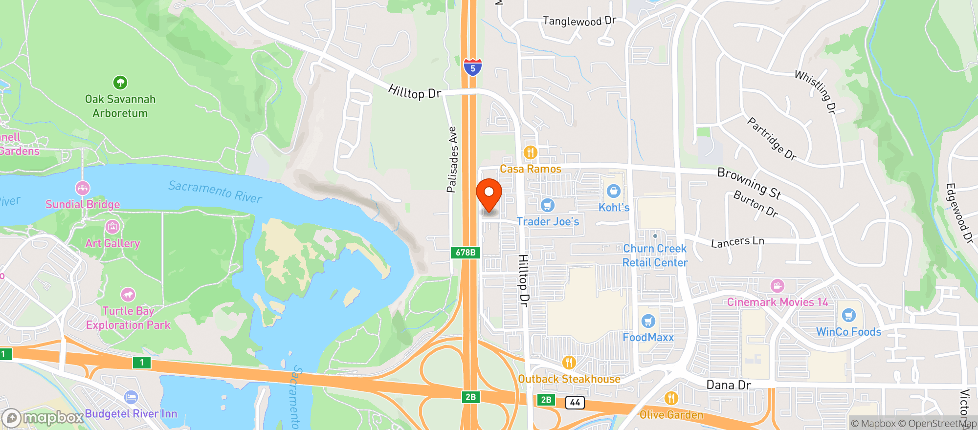 Map showing World Market Redding
