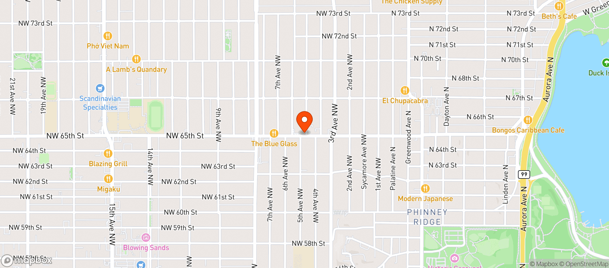 Map showing Ginger & Scallion